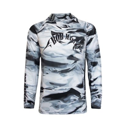Bob Marlin Performance Hoody Grey Storm - Best quality fishing accessories - Anglersbay