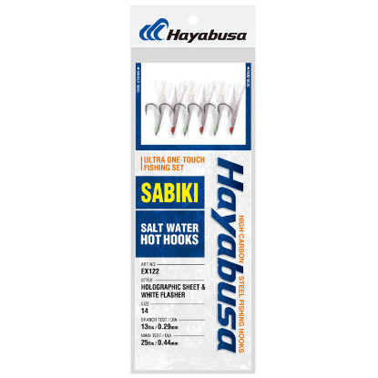 Picture of Hayabusa Holographic Sheet & White Flasher Sabiki