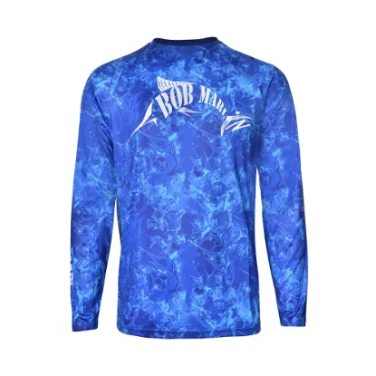 Picture of Bob Marlin Performance Shirt Bob Grander Blue - Youth 