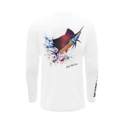 Picture of Bob Marlin Performance Shirt Sail Rebal White - Youth