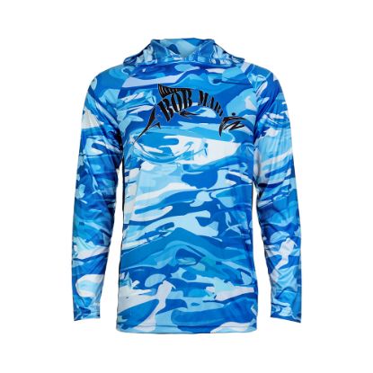 Picture of Bob Marlin Performance Hoody Blue Storm