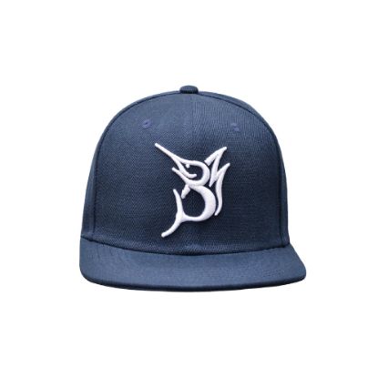 Picture of Bob Marlin Snapback Hat Blue