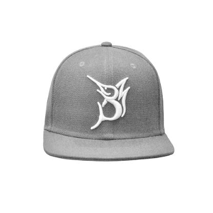 Picture of Bob Marlin Snapback Hat Grey