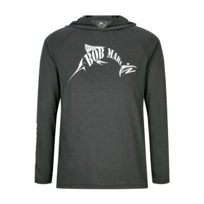 Picture of Bob Marlin Performance Hoody Jade Charcoal Black