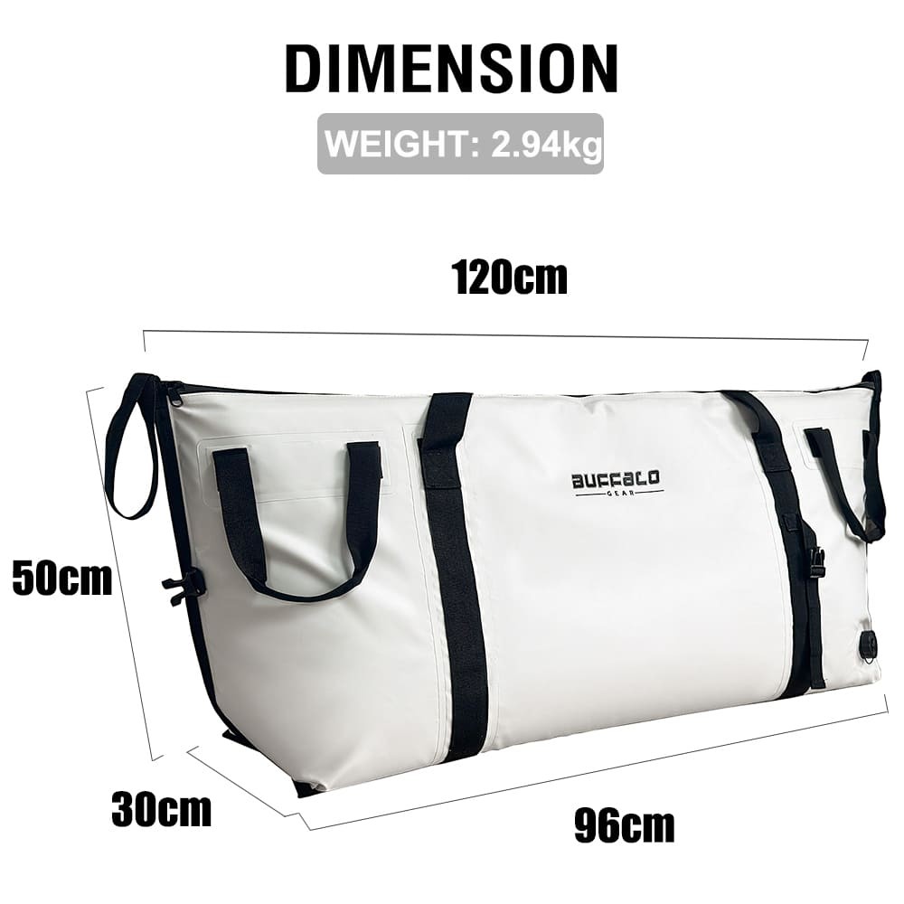 Picture of Buffalo Gear Insulated Waterproof Fish Cooler Kill Bag 120x30x50cm 80L