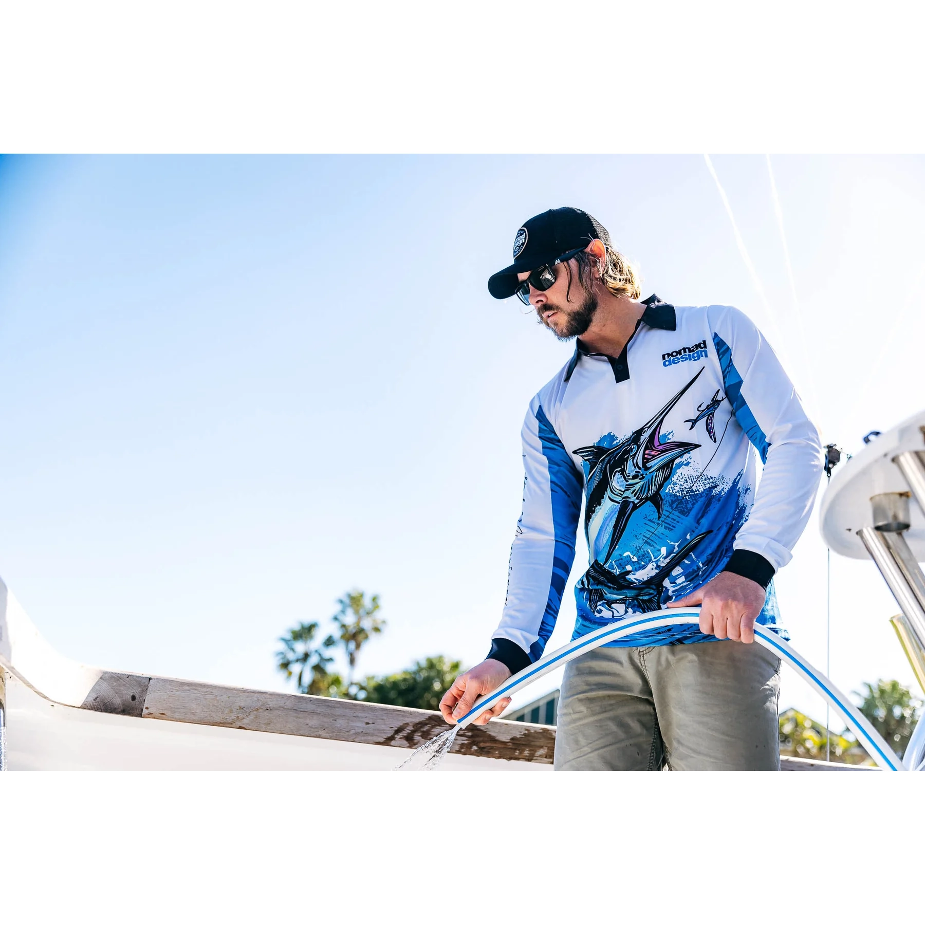 Picture of Nomad Collared Shirt Mighty Marlin